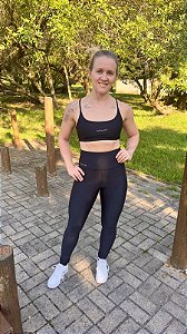 Conjunto Cometa Legging e Top Preto