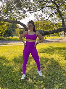Conjunto Cometa Legging e Top Roxo