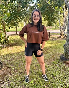 Cropped Oversized Moon Mocaccino