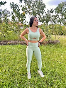 Conjunto Netuno Legging e Top Verde Menta