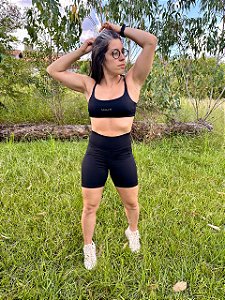 Conjunto Runner Short e Top Preto