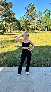Conjunto Flare Saturno Preto