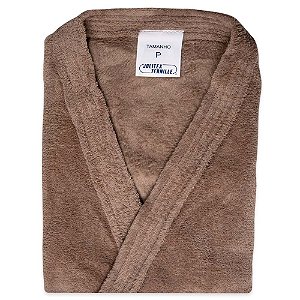 Roupão Fleece Jolitex Tamanho P Marrom