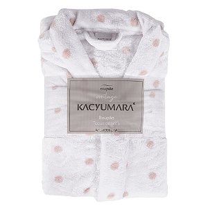 Roupão Vintage Kacyumara (M) Off Rosa