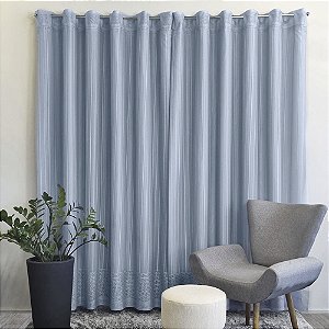 Cortina de Renda com Forro Clássica Olímpia Interlar 300x180cm Capri