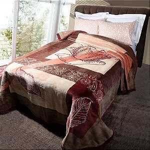 Cobertor Queen Size Raschel Plus Jolitex 220x240cm Zarzuela Tabaco