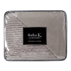 Cobertor Casal Dupla Face com Sherpa Kacyumara 180x220cm Blanket Lugano 300 g/m² Fend