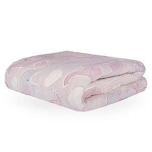 Manta Solteiro Corttex Brilha no Escuro Shine 150x200cm Elefante