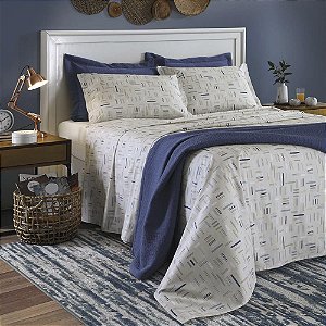 Jogo de Cama Queen Size Dohler 150 Fios 4 Peças Mael D