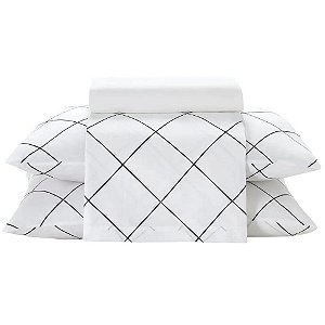 Jogo de Cama King Size Dohler 130 Fios 4 Peças Orion