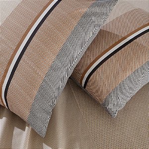 Jogo de Cama Casal 200 Fios 4 Peças Corttex Home Design Marrom