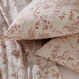Jogo de Cama Queen Size 200 Fios 4 Peças Corttex Home Design Floral 2