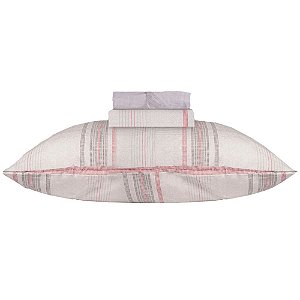 Jogo de Cama Solteiro 150 Fios Corttex 3 Peças Attuale Cinza