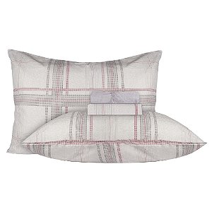 Jogo de Cama Queen Size 150 Fios Corttex 4 Peças Attuale Cinza