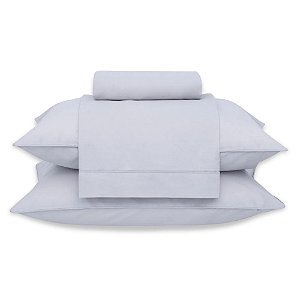 Jogo de Cama King Size Buddemeyer 180 Fios 4 Peças Basic Percalle Prata