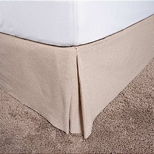 Saia para Cama Box King Size Caiobá 193x203x38cm Taúpe