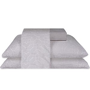 Jogo de Cama Casal Plush 4 Peças Bella Enxovais Dreams Kloe