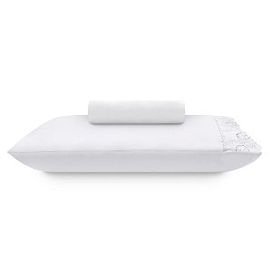 Jogo de Cama Solteiro Buettner Sonata Renda Janer 2 Peças Branco