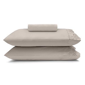 Jogo de Cama King Size Buettner Sonata Renda Janer 3 Peças Fendi