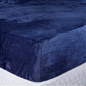 Lençol de Plush Casal Hedrons Inove Mariner