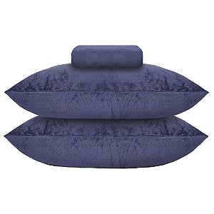 Jogo de Lençol e Fronha em Plush Casal Hedrons Inove Mariner