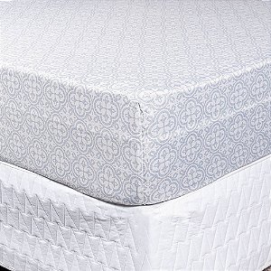 Protetor de Colchão Impermeável Casal Sultan 138x188x30cm Azul