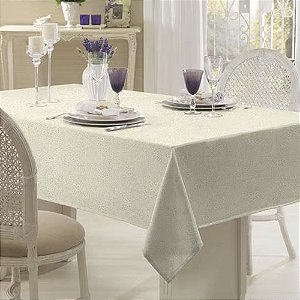Toalha de Mesa Retangular 8 Lugares Dohler Clean Athenas 160x250cm Eliete