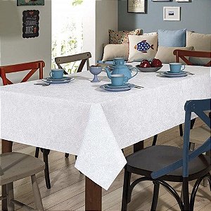 Toalha de Mesa Retangular 8 Lugares Dohler Clean Athenas 160x250cm Edite