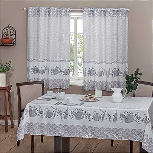 Toalha de Mesa Retangular 6 Lugares Sultan 145x220cm Cora