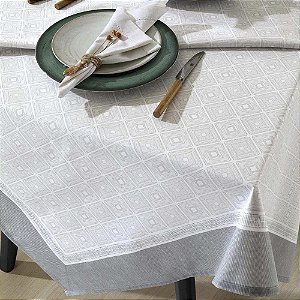 Toalha de Mesa Quadrada 8 Lugares Dohler Clean Renova 180x180cm Alícia