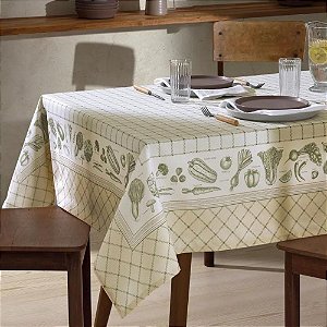 Toalha de Mesa Retangular 8 Lugares Dohler Clean Renova 160x270cm Charlotte