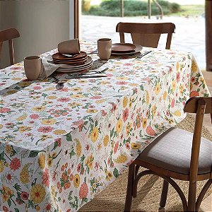 Toalha de Mesa Retangular 6 Lugares Dohler Clean Athenas 140x210cm Elane
