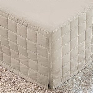 Saia Box King Size Matelassê Bella Enxovais Nude
