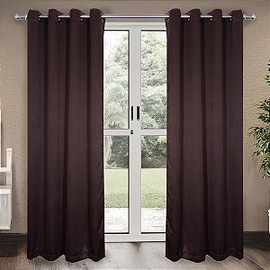 Cortina Blackout de Tecido Izaltex 260 x 180cm - Tabaco