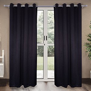 Cortina Blecaute de Tecido Izaltex Preto 300x250cm