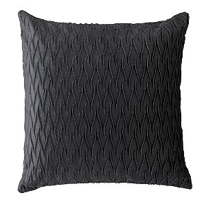 Almofada com enchimento Jolitex 43x43cm Dunas Preta