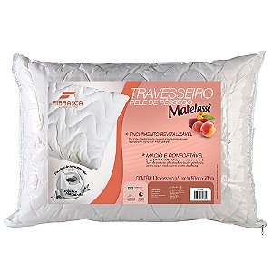 Travesseiro Fibrasca Pele de Pêssego Matelassê