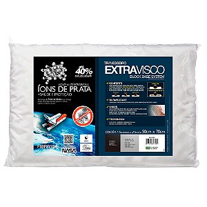 Travesseiro Nasa ExtraVisco Block Base System com Íons de Prata Fibrasca