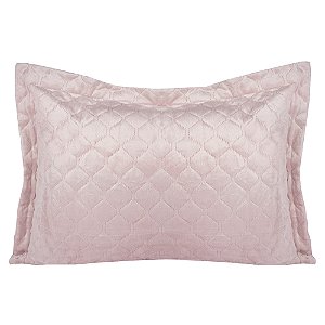 Porta Travesseiro Plush Hedrons Inove Rosa Tule