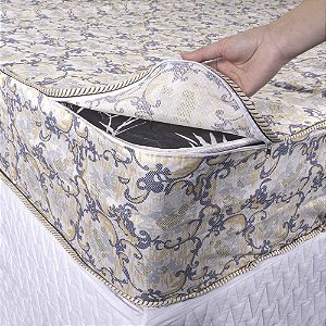 Capa Colchão Casal Medalhão 138x190cm