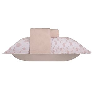 Jogo de Lençol e Fronha Queen Size Bella Enxovais Malha 100% Algodão 3 Peças Cloud Maya