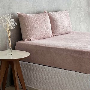 Jogo de Lençol e Fronha Queen Size Bella Enxovais Plush 3 Peças Bella Dreams Lyra