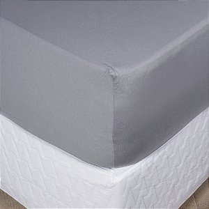 Lençol Queen Size Malha Aletex Grafite