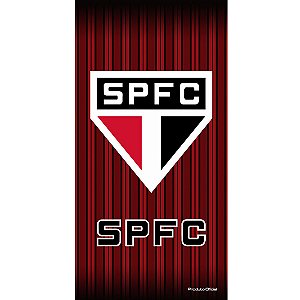 Toalha São Paulo Oficial Buettner Veludo 70x140cm