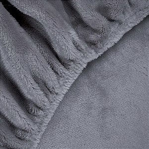 Lençol de Plush King Size BBC Têxtil Grafite