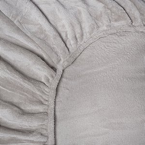 Lençol de Plush Queen Size BBC Têxtil Avelã