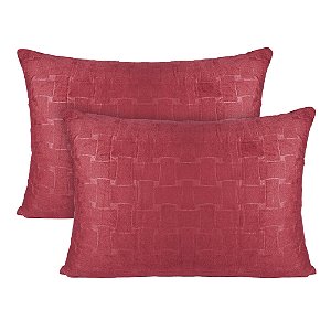Par de Fronha em Plush Bella Enxovais Dreams Ruby