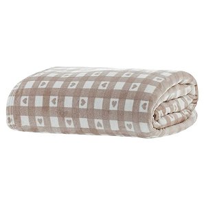 Cobertor Casal Kacyumara Toque de Seda 180x220cm Vintage 300 g/m² Paixão