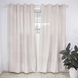 Cortina para Quarto ou Sala Sonia 280x120cm Bege