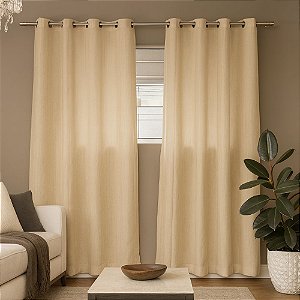 Cortina para Quarto ou Sala Luna 280x180cm Bege